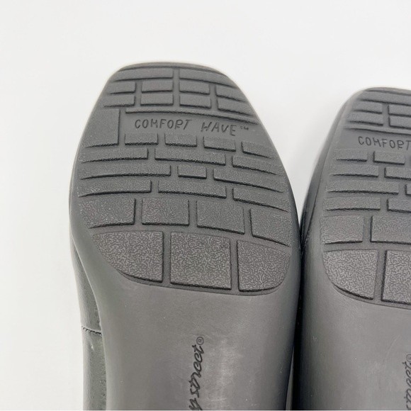 8WW‎ 8 XW EXTRA WIDE Easy Street Purpose Black Faux Vegan Leather Loafers Shoes - Picture 10 of 13